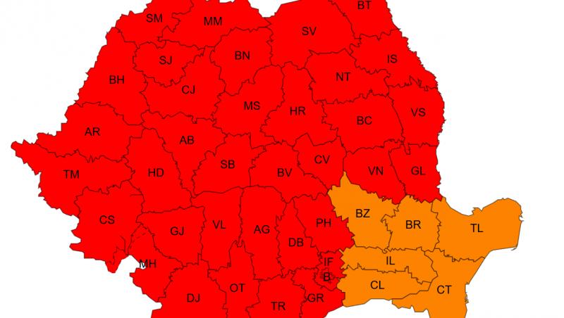 Cod roşu de caniculă în România. Temperaturile urcă până la 41 de grade, nopţile vor fi tropicale