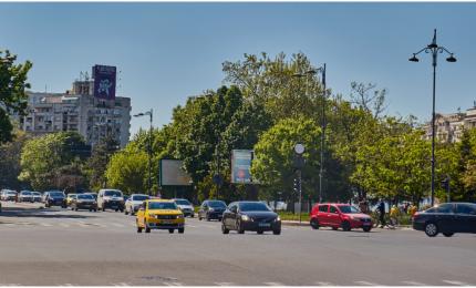 Experiment în cea mai fierbinte zonă din București: Temperaturi de aproape 70°C la nivelul asfaltului