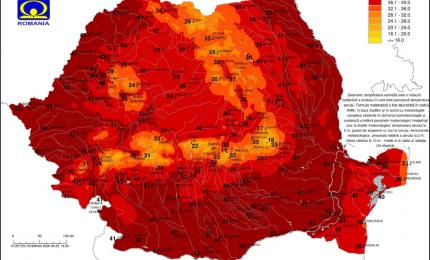 Temperaturi resimțite la ora 14