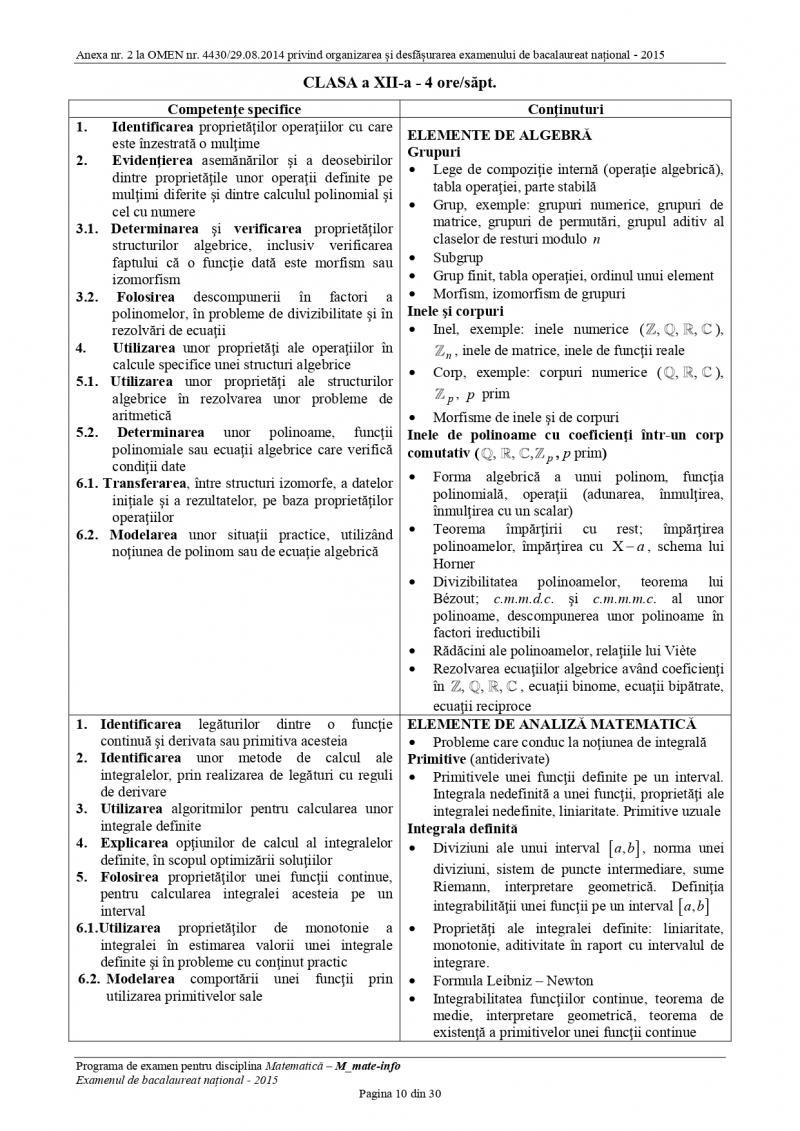 Subiectele la matematică de la BAC 2026, publicate astăzi