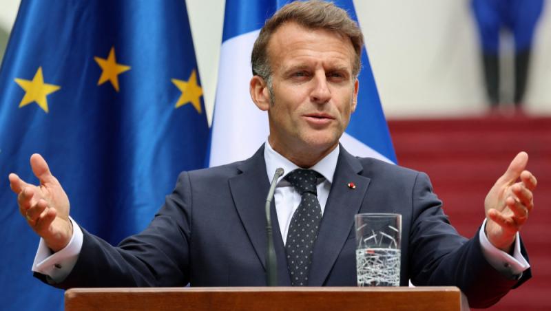 Macron, întrebat dacă trimite trupe în România după explozia dronei din Constanţa: "Vom face orice e necesar"