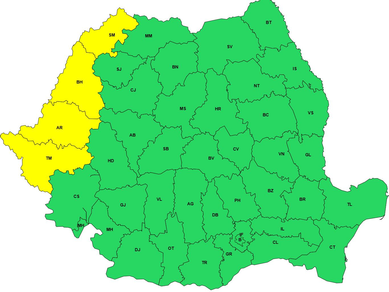 Val de căldură și instabilitate atmosferică până pe 18 iulie. Zonele afectate