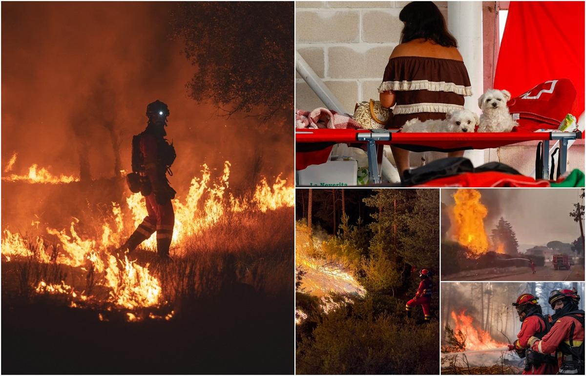 Două oraşe din Spania, în stare de urgenţă din cauza incendiilor masive de vegetaţie