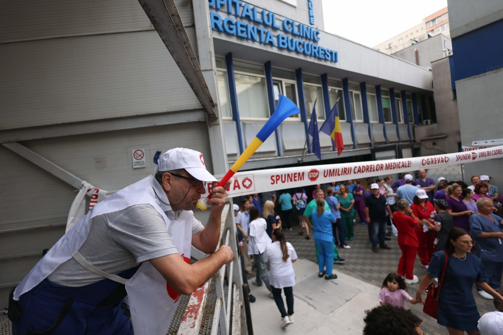 Grevă generală în Sănătate: În 500 de spitale sunt asigurate doar serviciile medicale esențiale