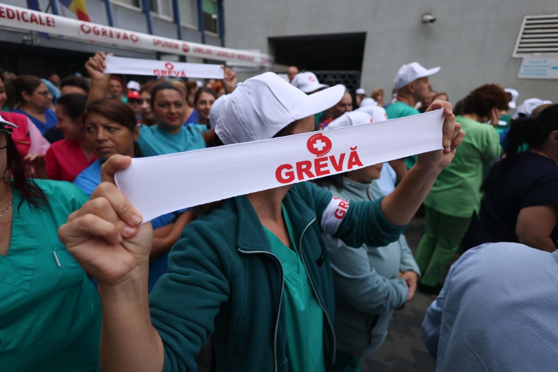 Grevă generală în Sănătate: În 500 de spitale sunt asigurate doar serviciile medicale esențiale