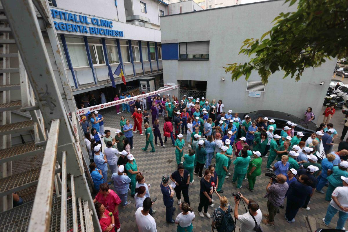 Grevă generală în Sănătate: În 500 de spitale sunt asigurate doar serviciile medicale esențiale