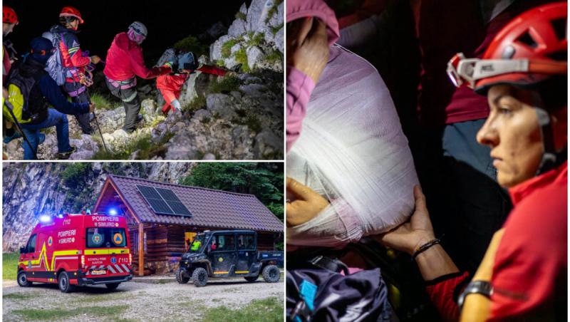 Misiune de 7 ore pe creasta Pietrei Craiului. Cum au pornit 3 turişti străini pe un traseu extrem de dificil