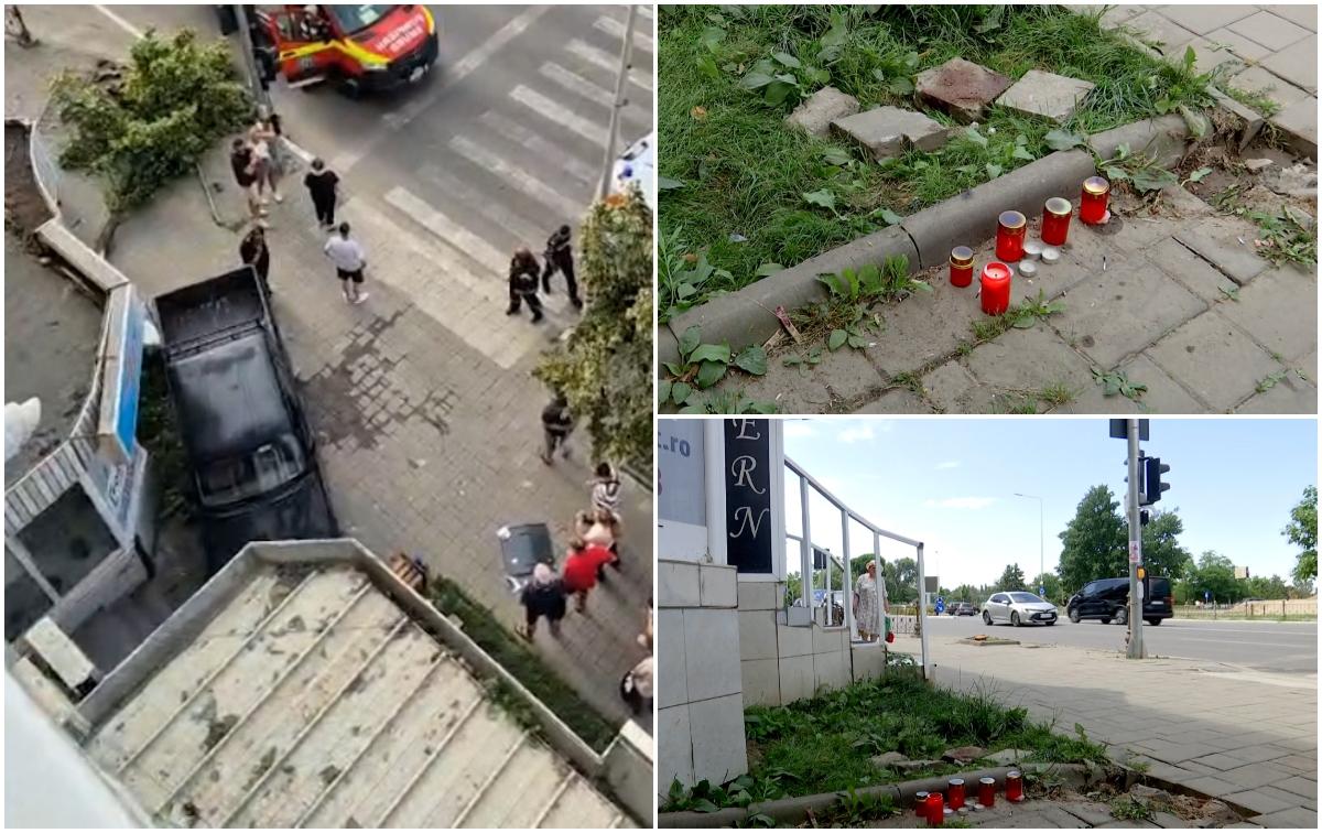 ANIMAŢIE. Femeie, strivită pe o bancă din Tulcea, de un şofer care a evitat să intre în maşina din faţă