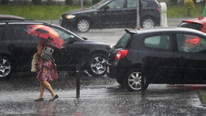 HARTĂ. Alertă de vreme severă în mai multe judeţe până vineri. Cod galben de ploi şi vijelii în Capitală