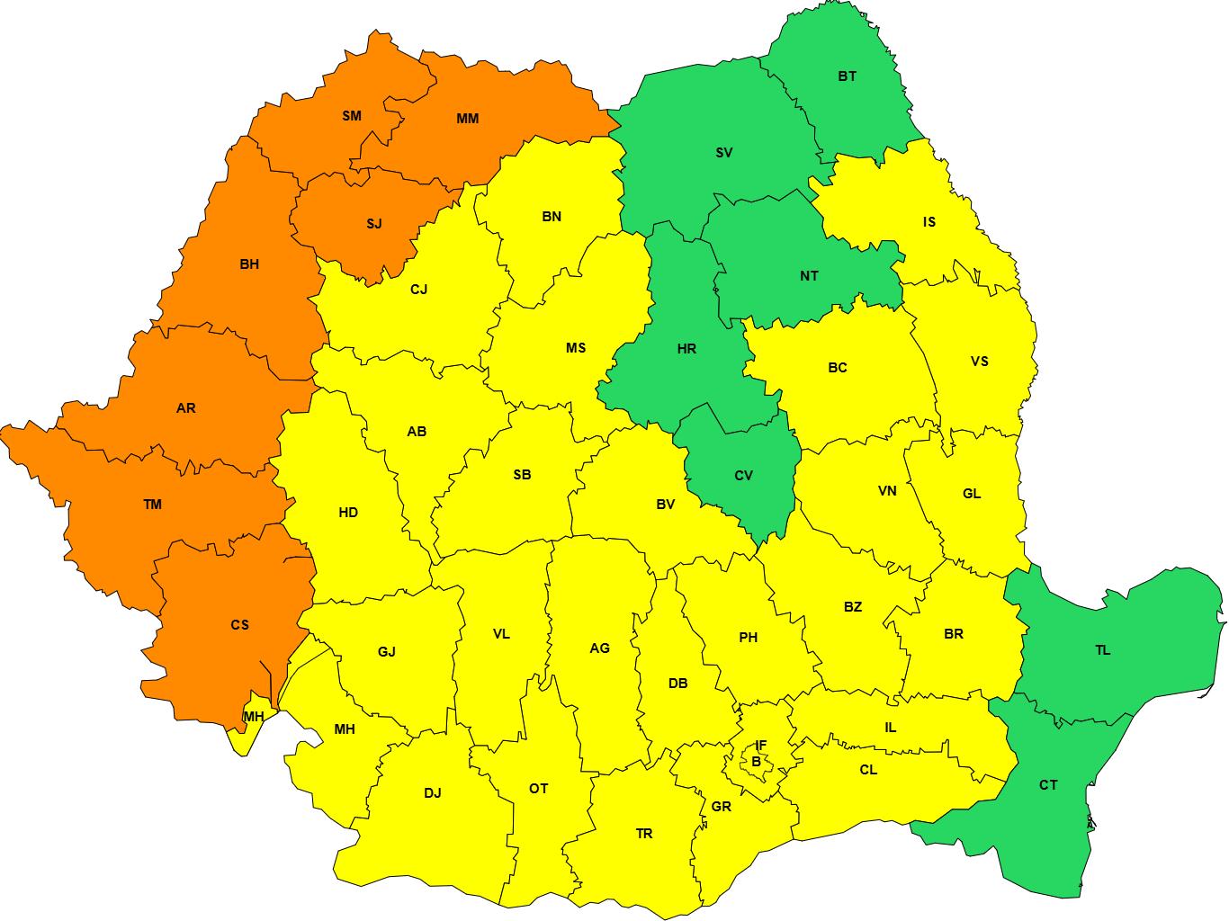 Alertă de caniculă în România. Șapte județe intră sub cod portocaliu, cu temperaturi de 39 de grade
