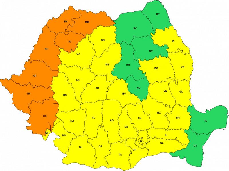 Alertă de caniculă în România. Șapte județe intră sub cod portocaliu, cu temperaturi de 39 de grade Alertă de caniculă în România. Șapte județe intră sub cod portocaliu, cu temperaturi de 39 de grade