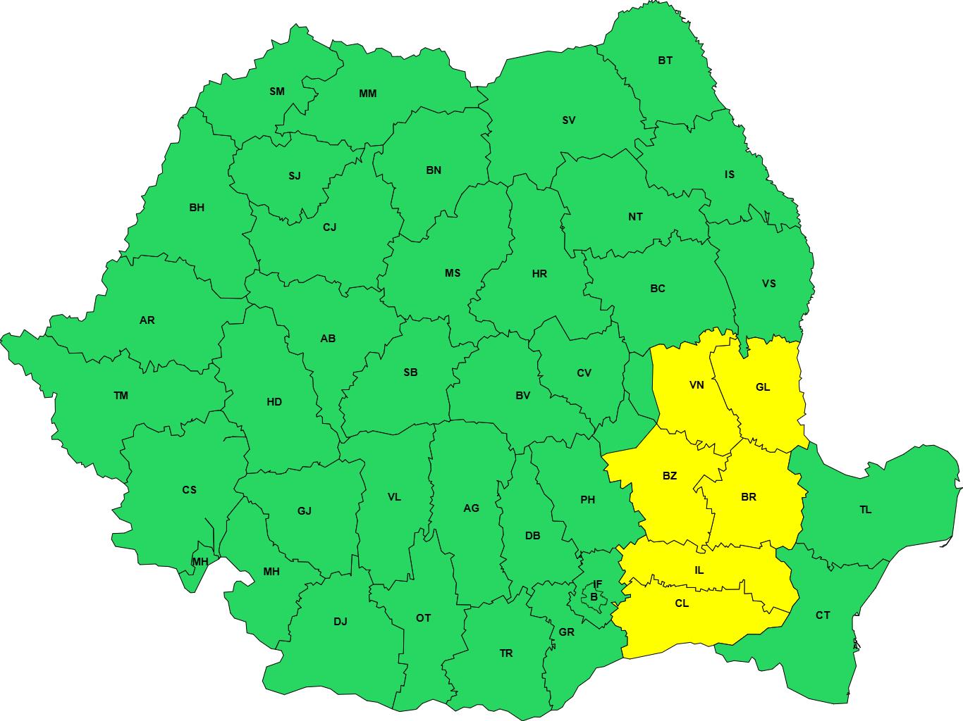 Vreme extremă în România: De la cod portocaliu de caniculă, la coduri galbene de vânt și ploi torențiale