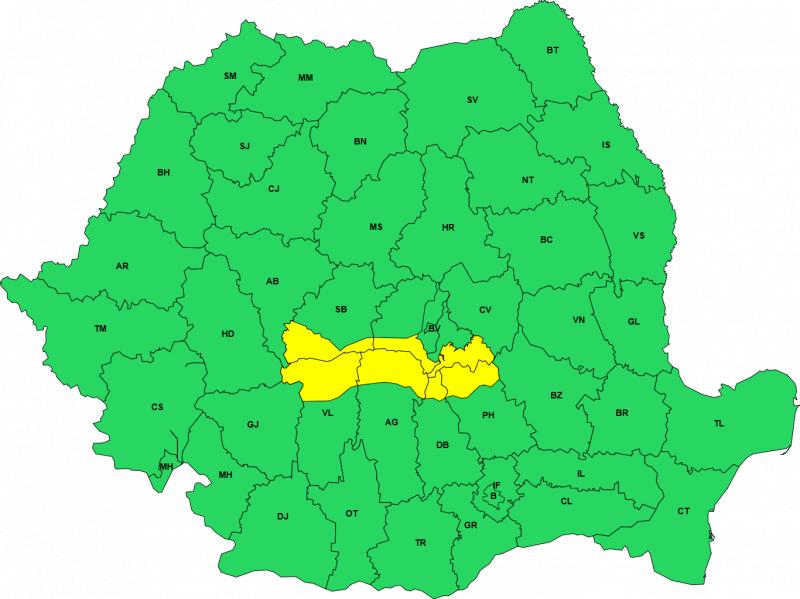 Vreme extremă în România: De la cod portocaliu de caniculă, la coduri galbene de vânt și ploi torențiale Vreme extremă în România: De la cod portocaliu de caniculă, la coduri galbene de vânt și ploi torențiale
