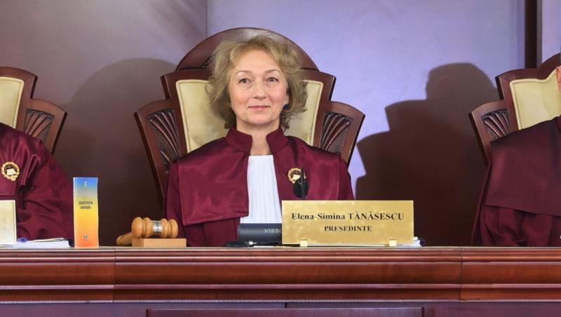 Preşedinta CCR, Elena-Simina Tănăsescu. 24 septembrie 2025
