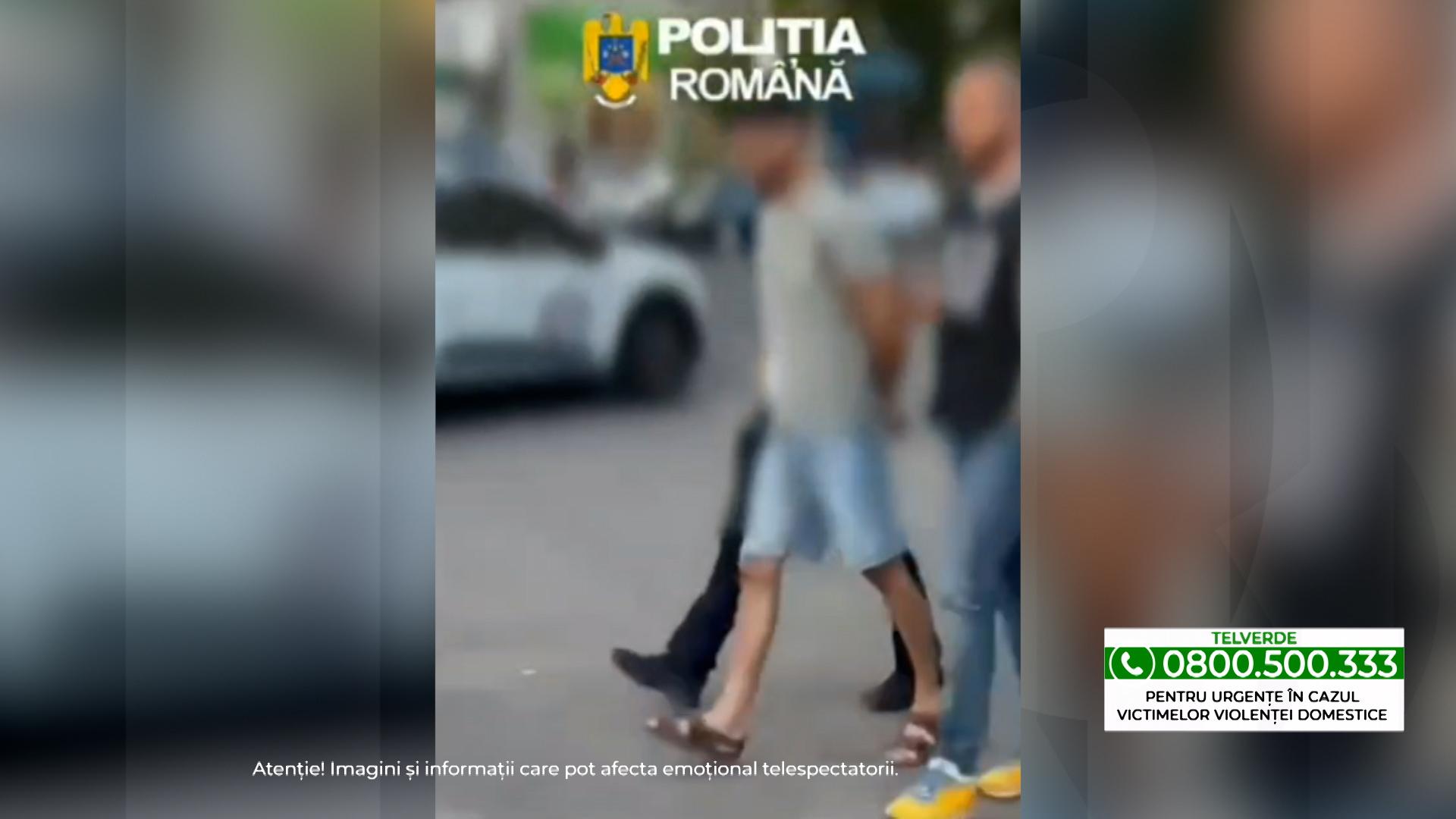 Filmul tentativei de omor din Galaţi. Tânăra, salvată de un şofer care a protejat-o cu maşina