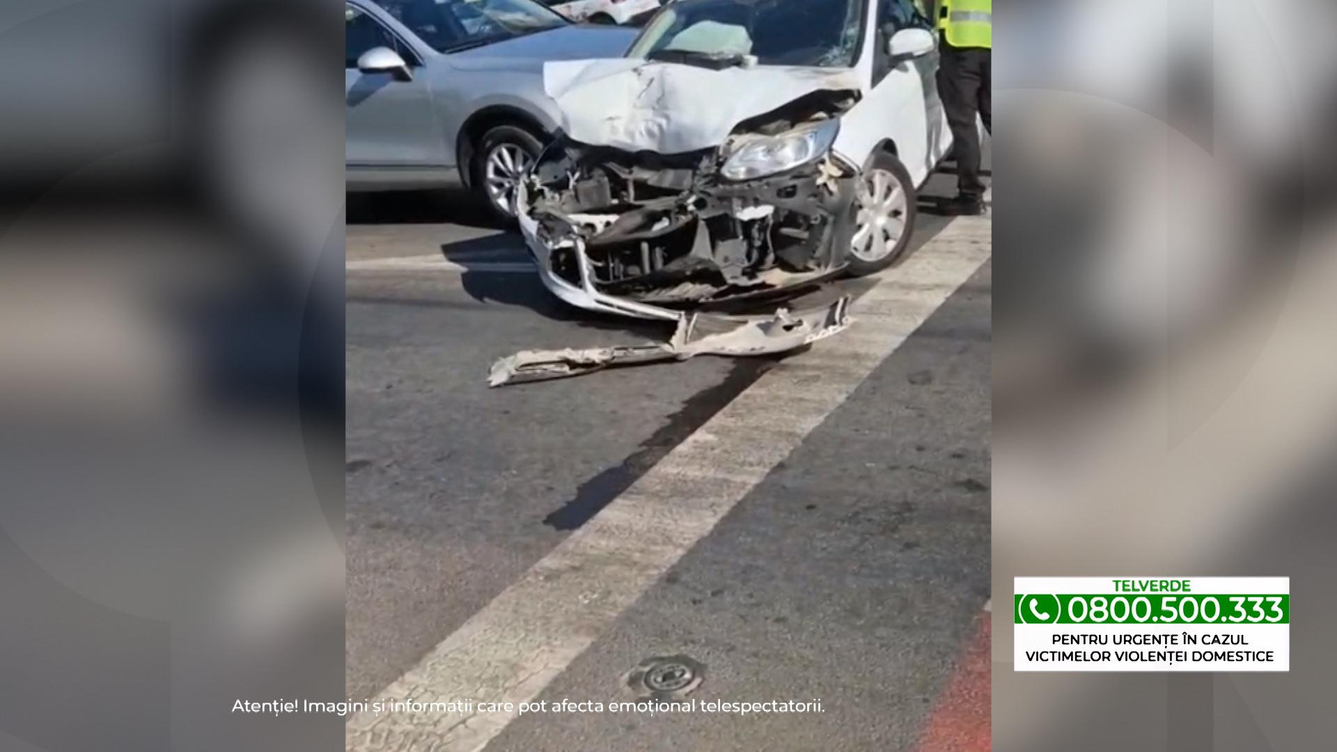 Filmul tentativei de omor din Galaţi. Tânăra, salvată de un şofer care a protejat-o cu maşina