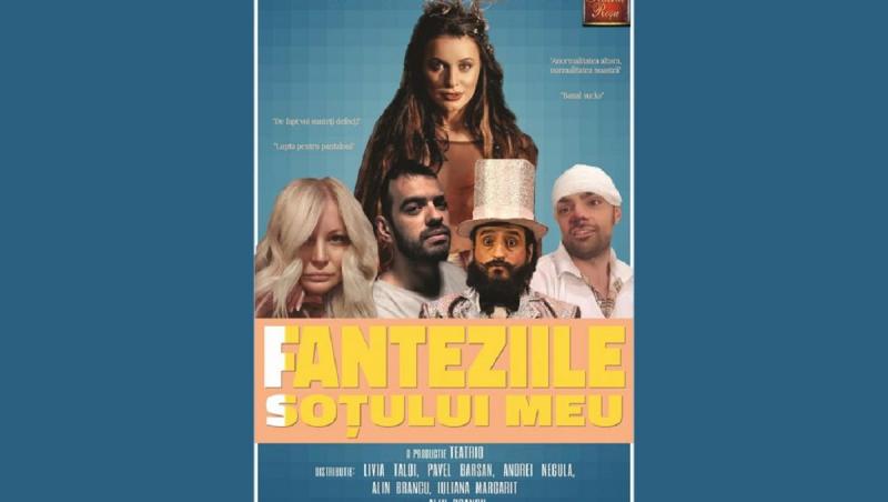 Piesa de teatru "Fanteziile soţului meu" se joacă duminică, 23 august, la Teatrul Roşu din Bucureşti