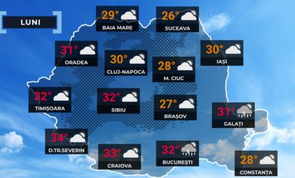 Vremea de mâine 24 august: România, între caniculă și furtuni. Ce temperaturi se anunță
