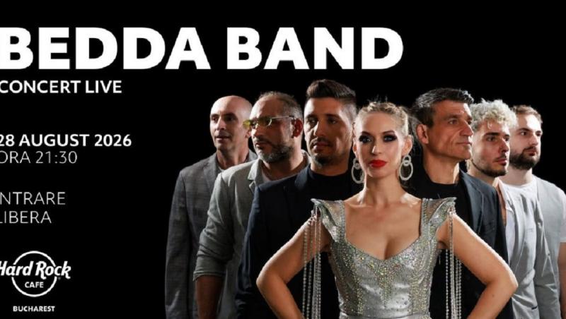 Artiştii de la Bedda Band susţin un concert vineri, 28 august, în Hard Rock Cafe din Bucureşti