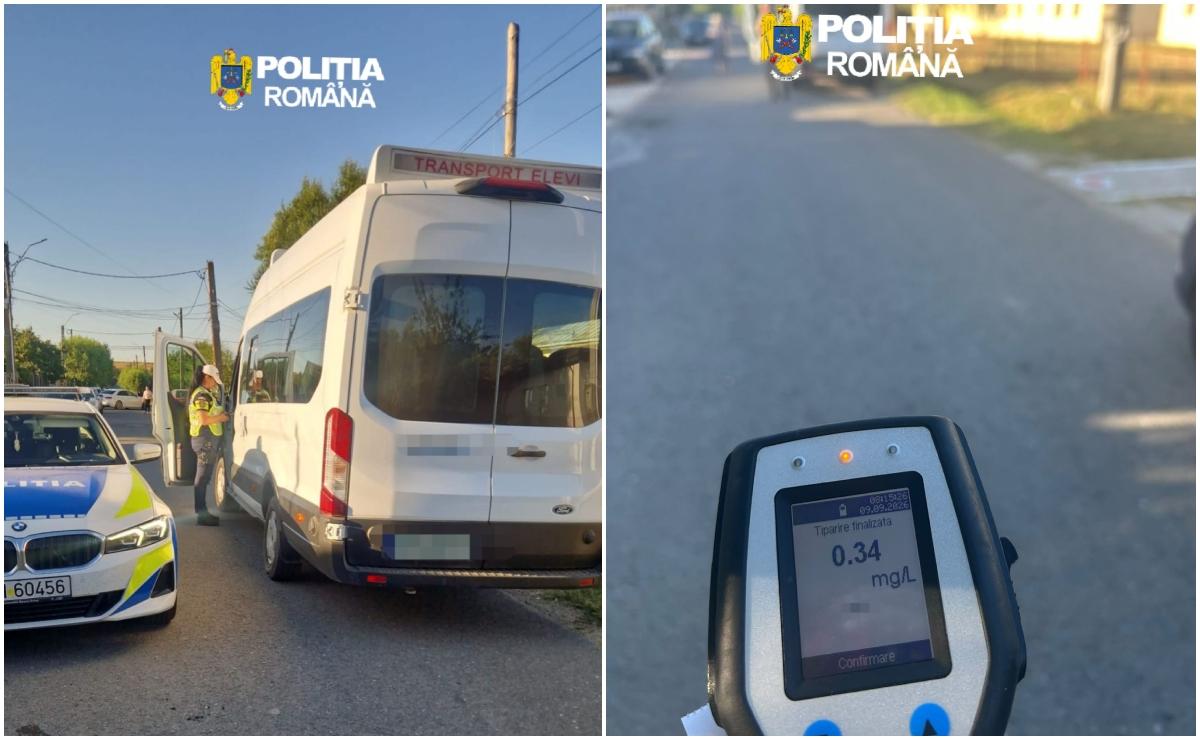 Şofer din Brăila, prins băut la volan în timp ce transporta copii la grădiniţă