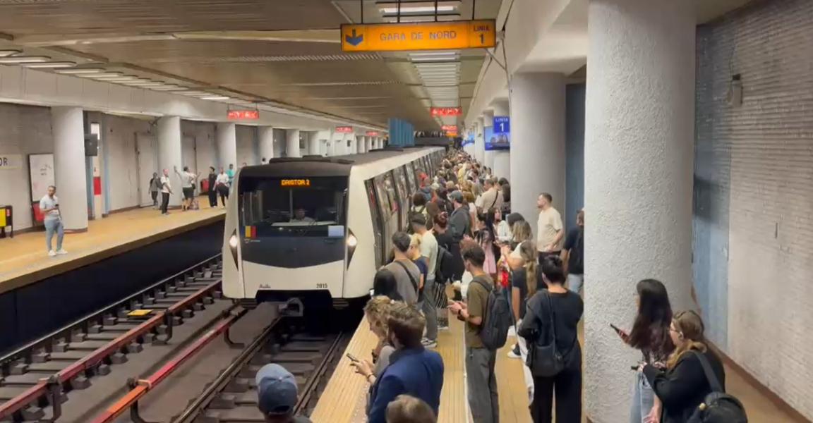 Posibilă tentativă de suicid la metrou, în stația Ștefan cel Mare. Circulația trenurilor, afectată