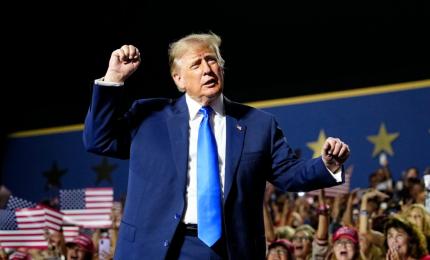 Preşedintele american Donald Trump, în timpul discursului de la Dallas, Texas. 10 septembrie 2026