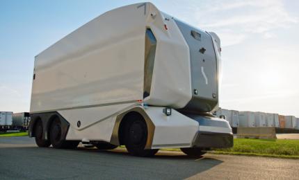 Lidl începe livrările cu un camion fără cabină şi fără şofer. Cum arată transportul viitorului