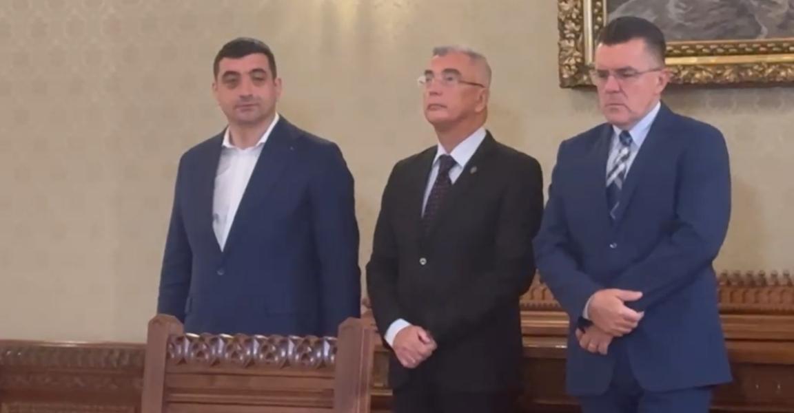 Au început consultările la Palatul Cotroceni. Simion: Nu vom vota un Guvern din care nu facem parte
