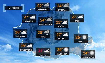 Vremea de mâine 18 septembrie. Vijelii cu descărcări electrice în mai multe zone. În sud, vara nu se dă dusă