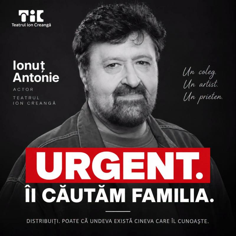 Actorul Ionuț Antonie, la un pas să fie înhumat ca un necunoscut: "A avut o viață, o carieră și un public" Actorul Ionuț Antonie, la un pas să fie înhumat ca un necunoscut: "A avut o viață, o carieră și un public"