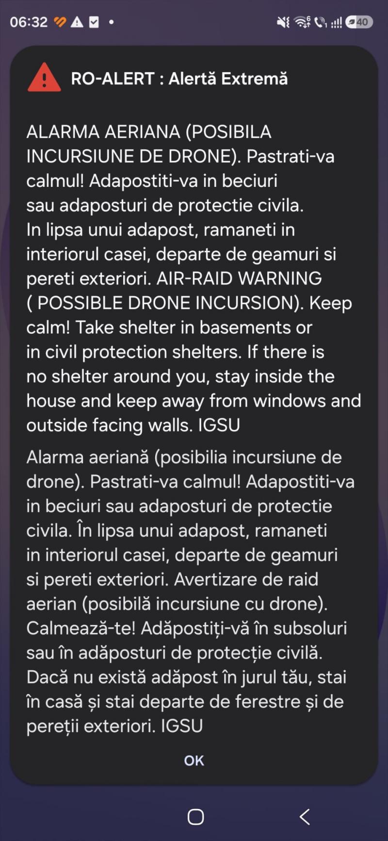 Noi alerte de drone în Tulcea, Botoșani și Suceava. Două avioane F-18 spaniole ridicate de la sol Noi alerte de drone în Tulcea, Botoșani și Suceava. Două avioane F-18 spaniole ridicate de la sol