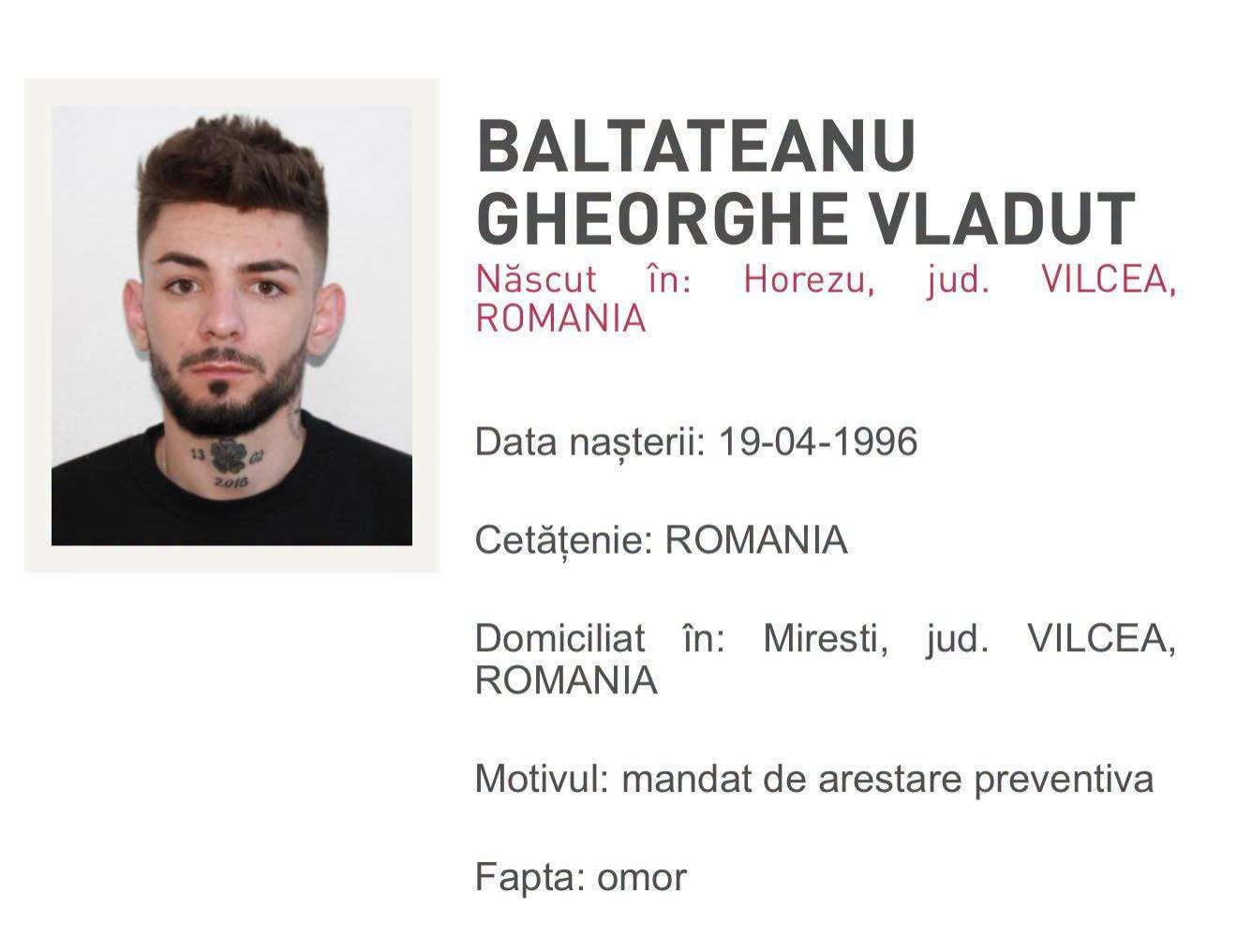 Trecutul dubios al lui Vlad, principalul suspect al crimei din Vâlcea. S-a emis mandat de arestare în lipsă