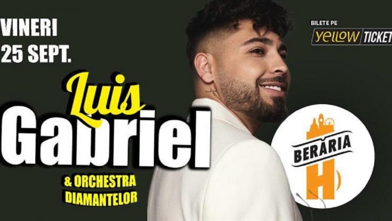 Luis Gabriel susţine un concert vineri, 25 septembrie, în Berăria H din Bucureşti