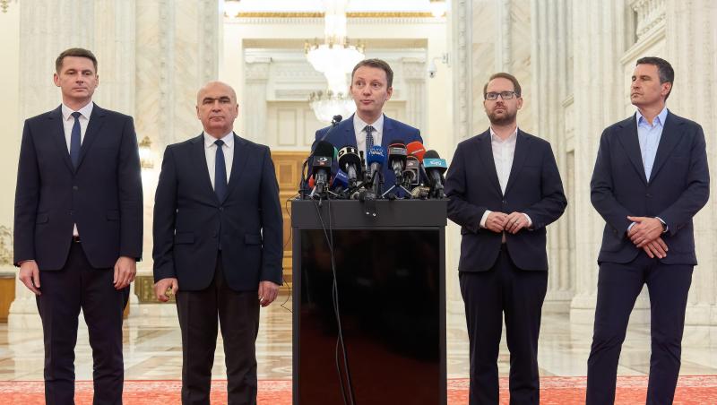 Siegfried Mureşan, alături de liderii coaliţiei de guvernare