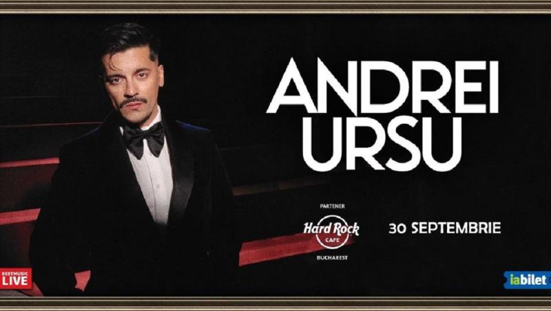 Andrei Ursu susţine un concert miercuri, 30 septembrie, în Hard Rock Cafe din Bucureşti