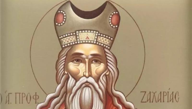 Sfântul Proroc Zaharia este prăznuit pe 5 septembrie