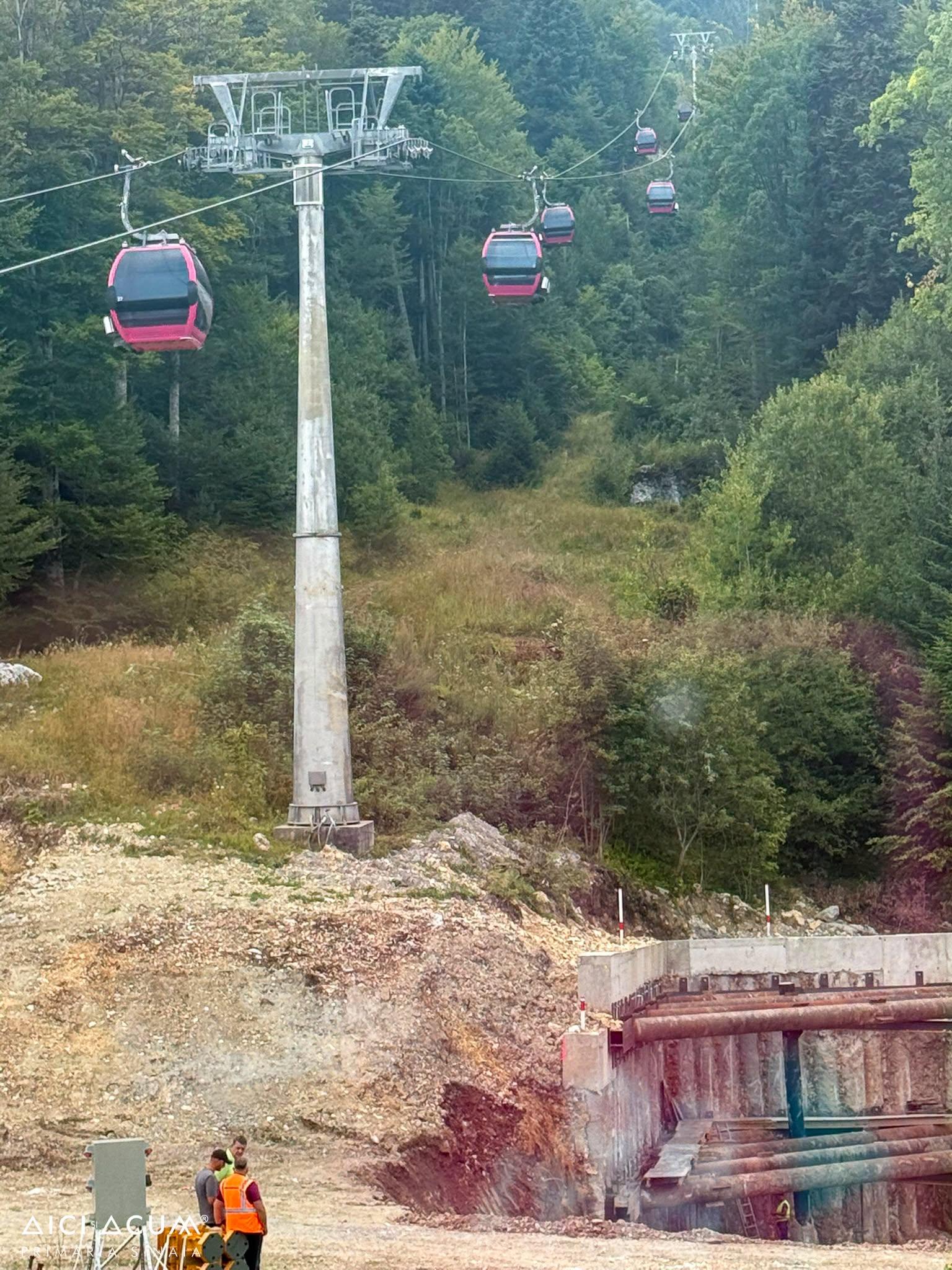 Telegondola Sinaia spre Cota 1400, oprită după deplasarea unui pilon