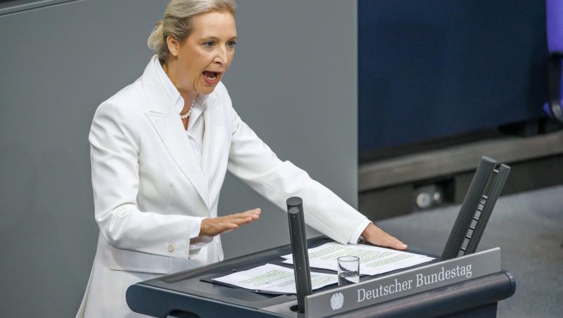 AfD cere schimbarea puterii în Germania. Weidel, către Merz: "Coaliţia negru-roşu a luat sfârşit"