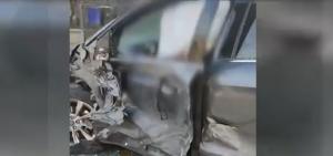 Accident grav pe o şosea din Maramureş: o şoferiţă a intrat pe contrasens şi a fost lovită în plin. Bucăţi din cele două maşini, împrăştiate pe zeci de metri