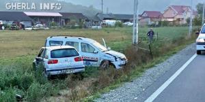 Accident cu 5 victime la Cluj! O ambulanță care transporta patru pacienți a intrat într-un autoturism, care nu s-a asigurat (Foto)