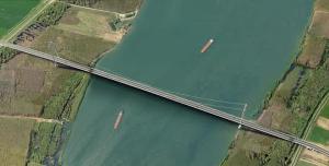 Cum arată podul suspendat care va traversa Dunărea la Brăila