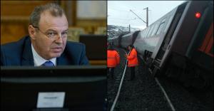 Șova cere anchetă urgentă în cazul trenului de călători deraiat lângă Deva: În loc să repare macazuri, angajații CFR le păzesc