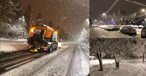 Iarna a pus stăpânire peste România, la mijloc de noiembrie. În Capitală, viscol puternic şi strat de 10 cm de zăpadă (Video)