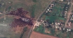 Imaginea dezastrului din Ucraina. Cum se vede catastrofa Malaysia Airlines din satelit