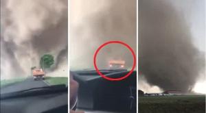 Video de infarct: şofer lovit în plin de tornada care a făcut ravagii în Germania