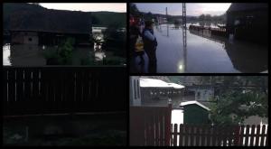 50 case inundate au fost evacuate la Boian, în Sibiu. Apa atinge şi un metru şi jumătate, în sat (video)