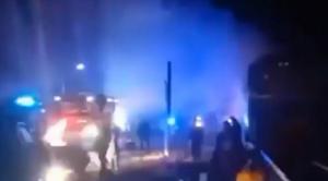 Panică pe calea ferată: Locomotiva unui tren de călători a luat foc din senin în Maramureş