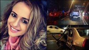 Alexandra, fiica lui Cornel Penescu, accident cu un Porsche Cayenne în Pitești