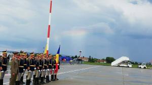 Curcubeu pe cer la Sibiu, la plecarea Papei Francisc din România