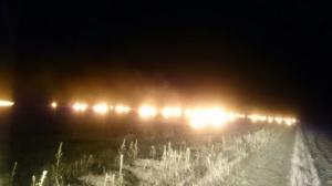 Incendiu puternic în apropierea Autostrăzii Soarelui! Cinci HECTARE de grâu au fost MISTUITE de flăcări - FOTO